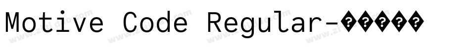 Motive Code Regular字体转换